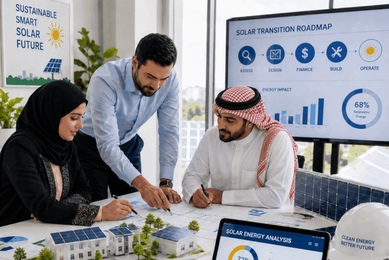 إعداد خطط التحول للطاقة الشمسية